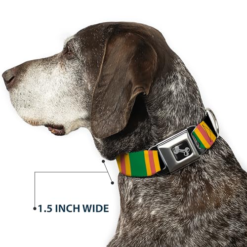 Collier de chien os réglable Buckle Down medium pour attache sécurisée en promenade - 8