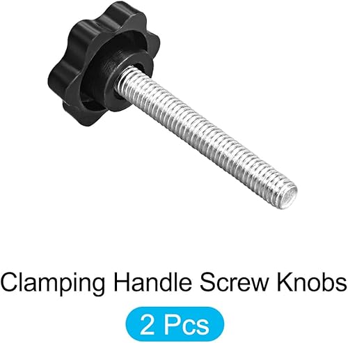 Miniatura 10 de METALLIXITY Pomos de tornillo de mango de sujeción (M6x50mm) 10 unidades, agarre de metal en forma de estrella - para construcción de viviendas,