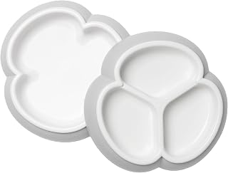 BabyBjörn Baby Plate Set, 2 Pack, Gray
