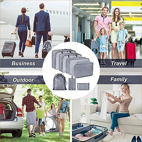 Packing Cubes for Suitcases,Waterproof Travel Cubes Luggage Packing Organizers Travel Essentials Bag Clothes Shoes Cosmetics Toiletries Storage Bags