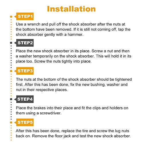 Roadfar 4X Front Rear Struts Shocks Absorbers Fit For 1993-1998 For Jeep Grand For Cherokee 344088 344396 #TOP5