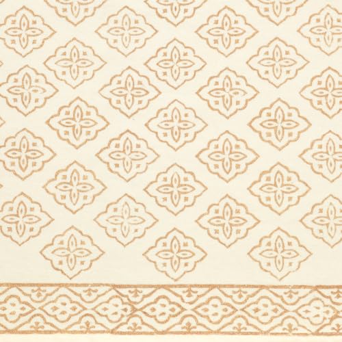 Image of BLOCKS OF INDIA Hand Block Printed Cotton Table Runner, Mat and Napkin Set for Center /Dining Table
