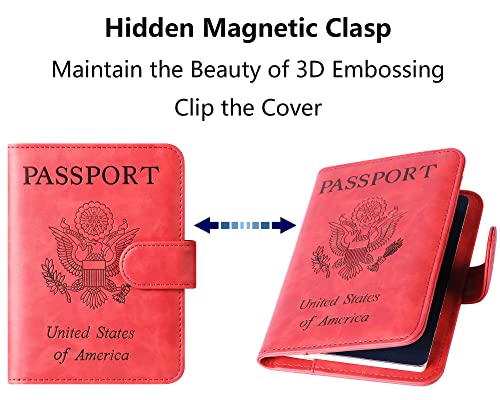 Image of Airtag Passport Holder for Travel Essentials, Passport Cover, Rfid Wallet | Travel Wallet, Leather, Passport Case, Travel Accessories, Vacation Luggage Must Haves, for Men Women