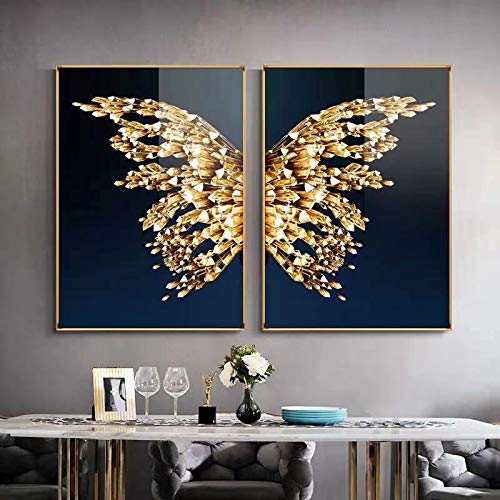 Affiche papillon toile pour décorer le salon et la salle à manger