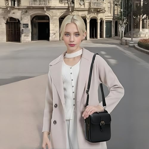 Urvashi Crossbody Leather Bag with RFID Protection, Crossbody Leather Bag Vintage Style for Women Travel, Work, Daily Use4