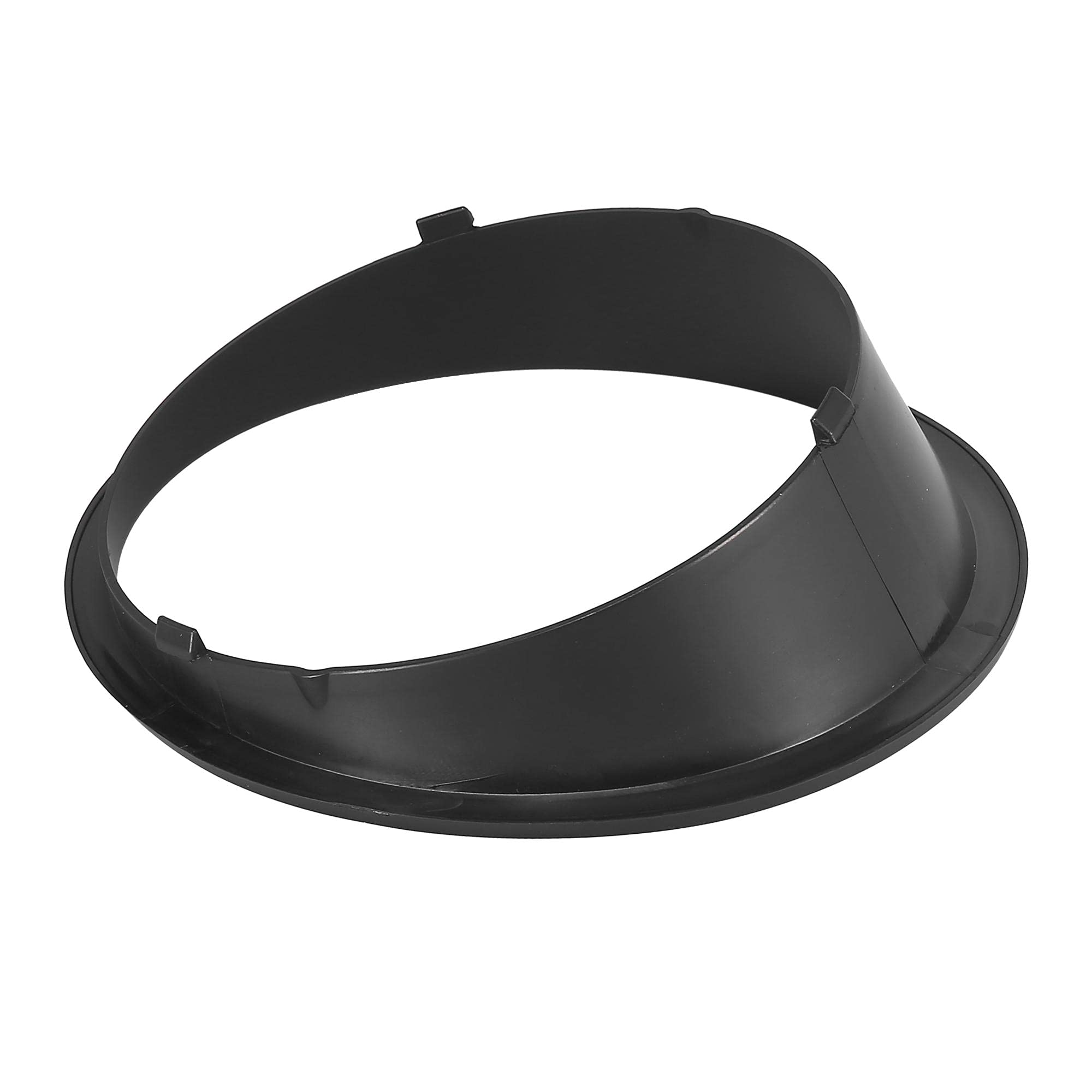 X AUTOHAUX Pair Black Exterior Front Headlight Cover Trim Clip-on ABS for Jeep Wrangler 2007-2017