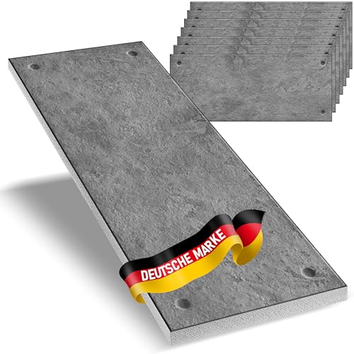 AS Country Stone - Wandverkleidung Betonoptik | 9 Stück | Einfache Montage - Wandpaneele Betonoptik für Innen und...