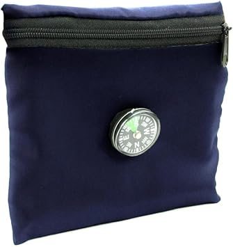 Compass Pocket Prayer Rug - Navy Blue