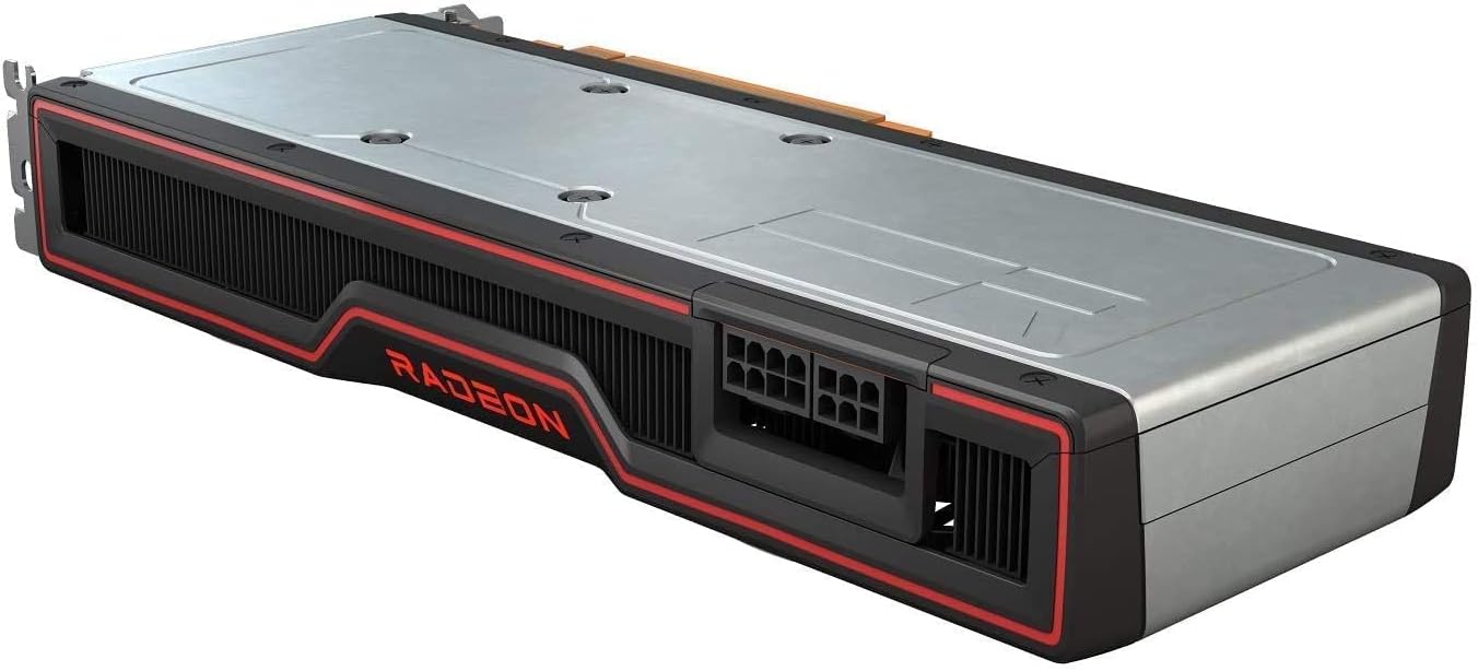 Zadní deska view of the ASUS AMD Radeon RX 6700 XT Graphics Card with power connectors