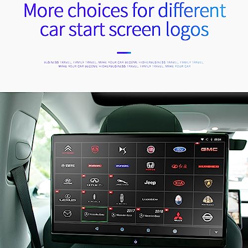 14 inch Android Car TV Headrest Monitor Tablet for Back seat,Universal Support Phone Wireless Mirror Link Touch Screen,with WiFi/Bluetooth/HDMI/USB/FM/Airplay Video Player 3G ram+16G ROM(2*pcs)