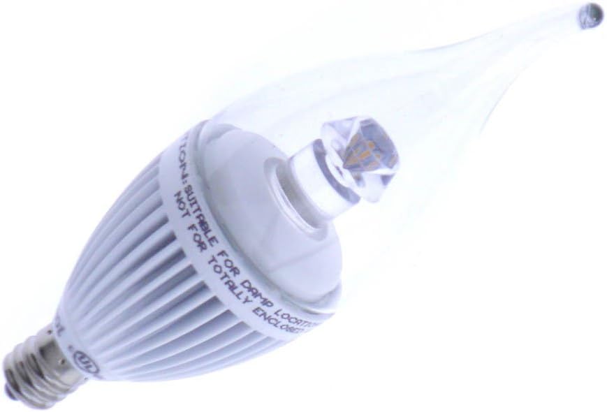 6-Pack, 5W Dimmable C37 E12 LED Chandelier Bulb, Warm White 2700K, 40W Equivalent, c UL us Listed, Candelabra Bulbs, 120°