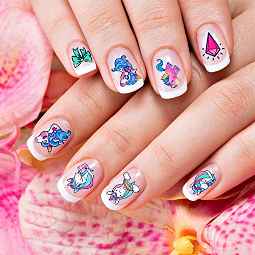 Howaf 560+Designs Unicorn 3D Nail Art Stickers Decals, Rainbow Unicorn Nail Sticker Self-Adhesive Nail Toe Manicure Tip Decorations Designs For Kid Girls Women Diy Nail Tip Makeup Decoration #TOP6