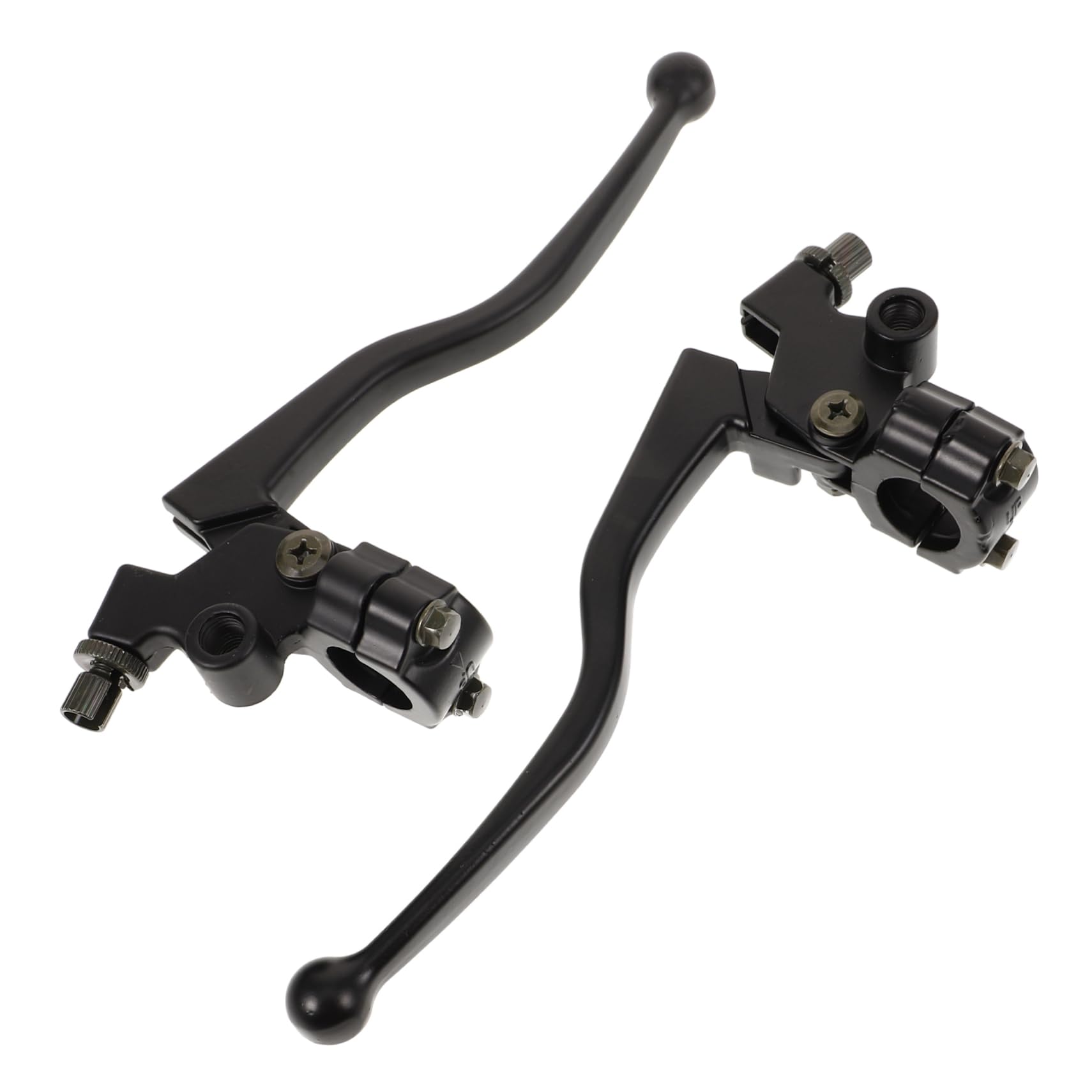Leviers de frein et d'embrayage moto aluminium noir compatible moto et roadster
