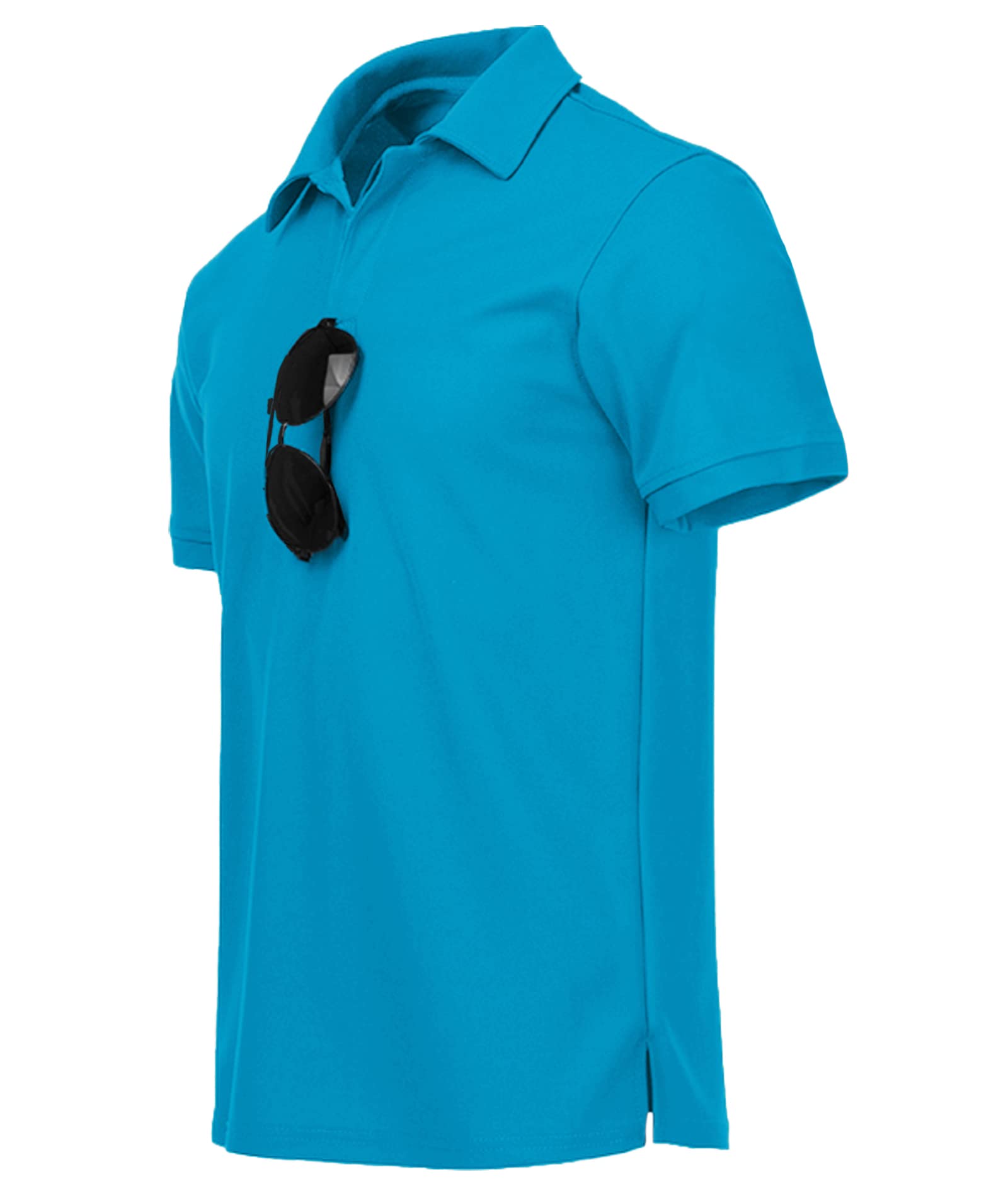SCODI Polo tactique à manches courtes pour homme - T-shirt de golf athlétique pour homme - T-shirt décontracté à col