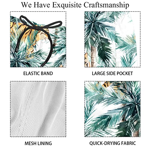 Maillots de bain pour hommes anti humidité short plage tigres - 4