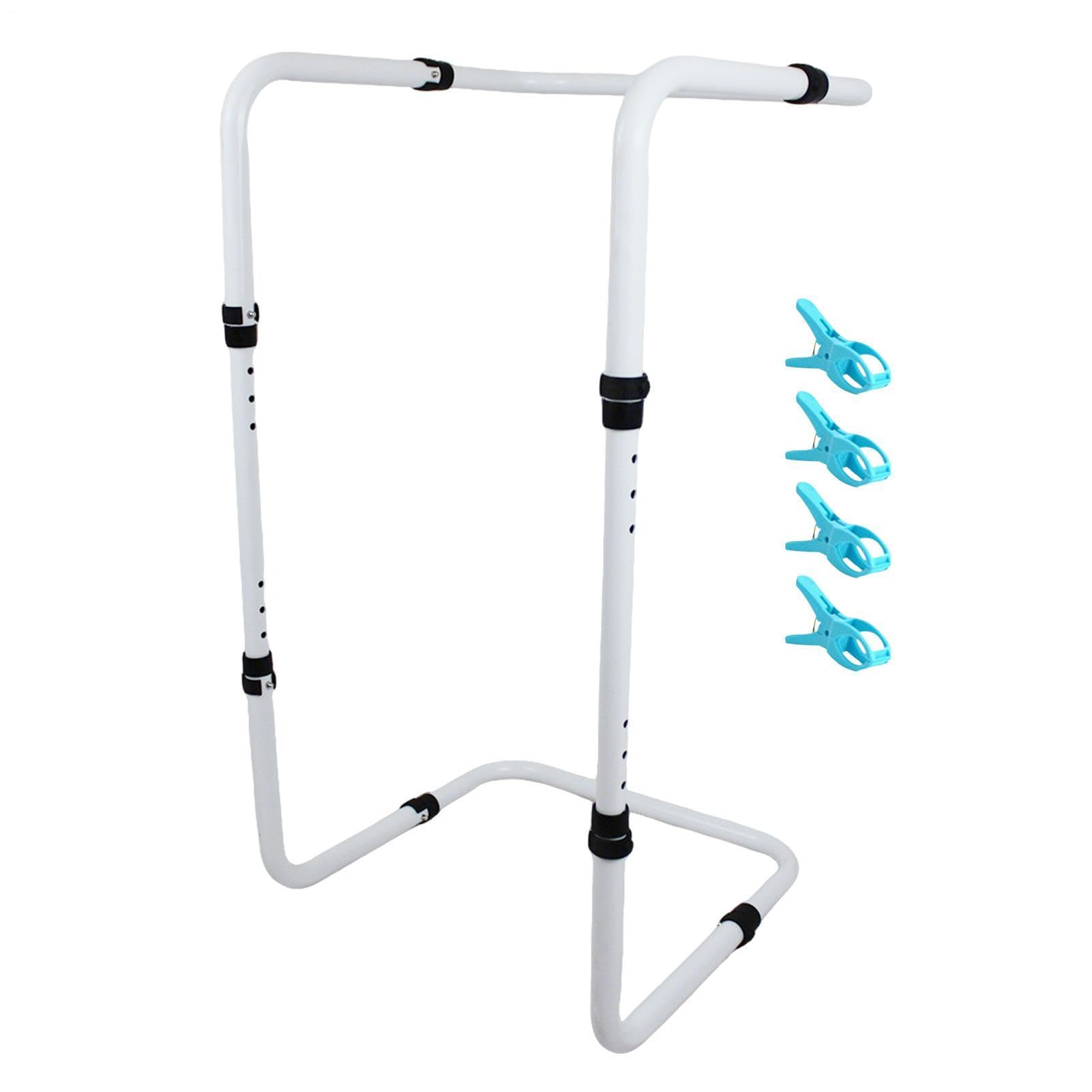 Elevador de Mantas para los Pies Soporte Ajustable De Sábanas En Acero Al | Accesorios para Barandas de Cama Hospitalaria, Ayuda para Elevar Mantas para Familia Niños Mujeres Niñas
