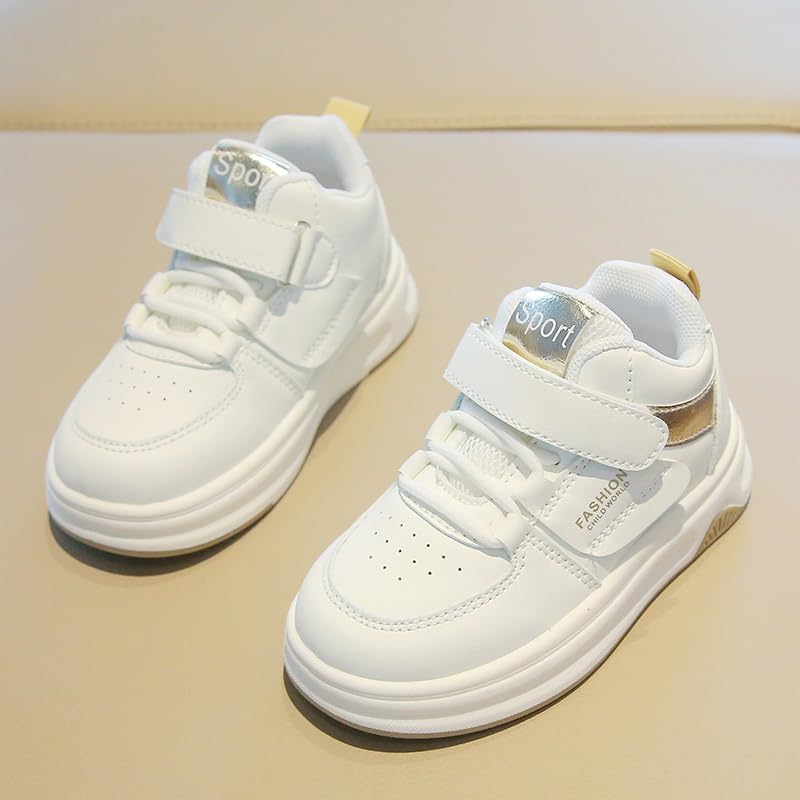 Kids Sport Sneakers, Red and White, Hook and Loop Strap, Fashion Athletic Shoes3