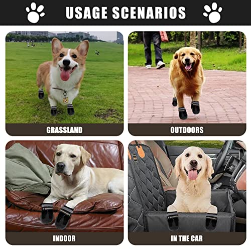 Scarpe per Cani,4Pcs scarpe cane Impermeabile con