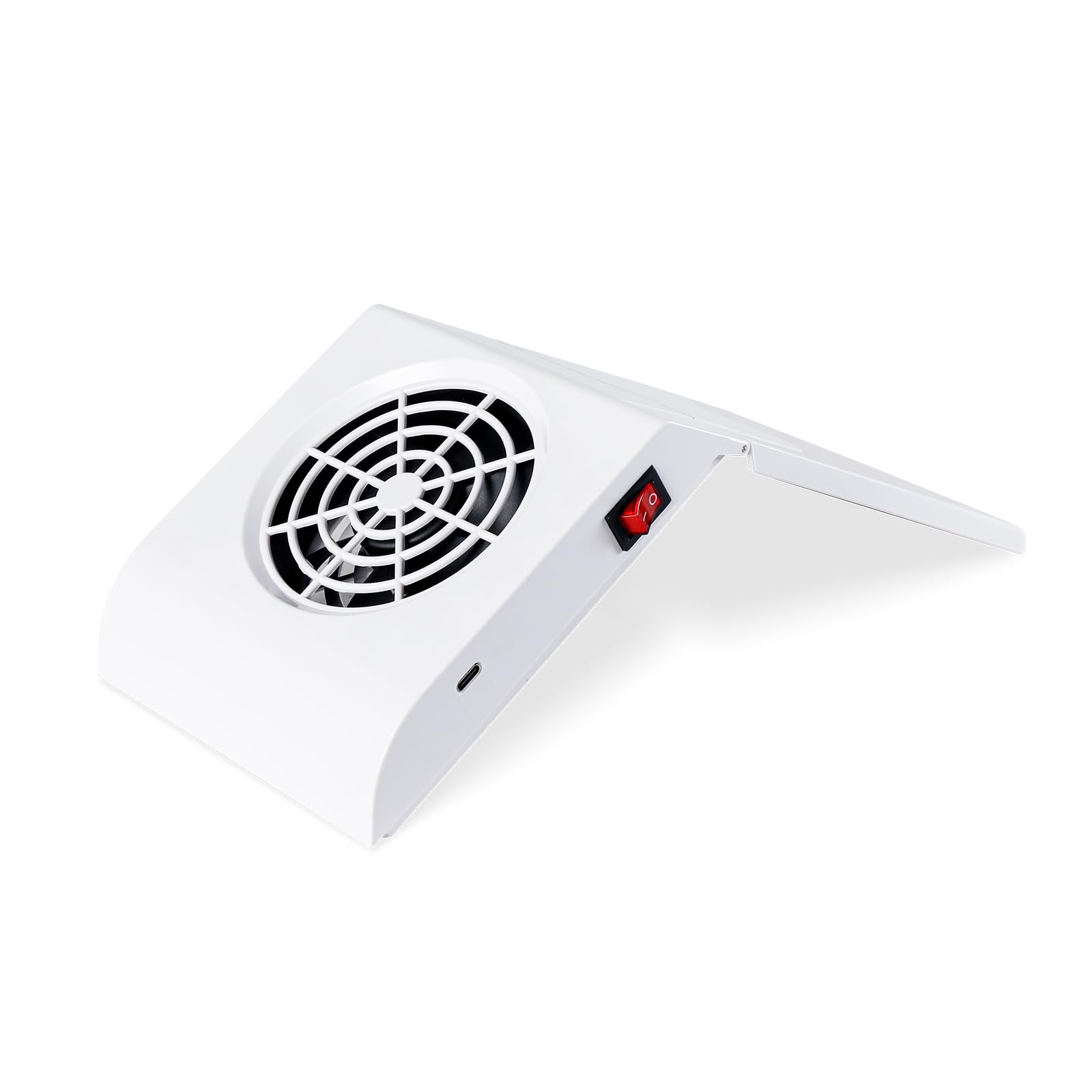 LIARTY Portable Foldable Nail Dust Collector with High-Suction Vacuum for Nail Salon & Home | Low Noise & Adjustable Angle | Rechargeable Battery