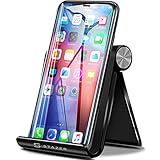 STAZER Tablet Halterung, Handyhalter, Handy Ständer, Handyhalterung Tisch, Tablet Ständer, Ipad ständer, Handyständer kompatibel mit iPhone 13 12 11, iPad, Samsung, Huawei usw
