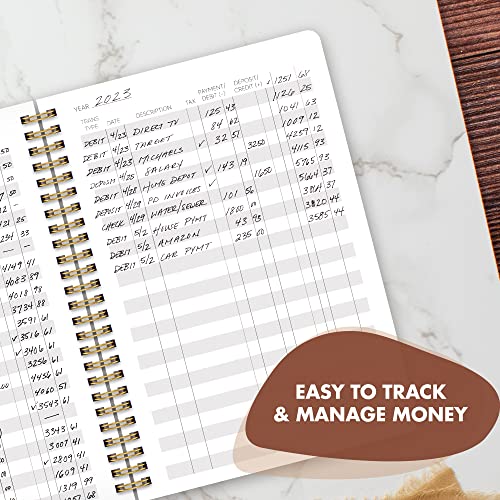 Easy To Use Accounting Ledger Book For Small Business - The Perfect Check Register Notebook To Track Your Expenses - Simplified Personal Finance Checkbook, Income And Expense Log Book #TOP1