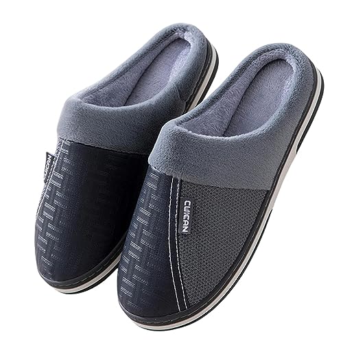 Pantoufles chaudes homme ZONTO en coton pour l'hiver à la maison