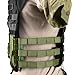 DCOFXGM Tactical Skeletal Quick Release Cummerbund for Molle Vest Three-Band Plate Carrier Cummerbund Quick Disconnect Buckles Mounting Strap (Green)
