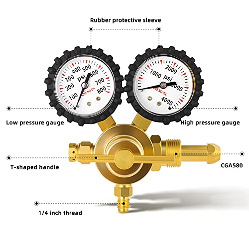 Régulateur d'azote pour test de pression climatisation et étanchéité 0-800PSI - 3