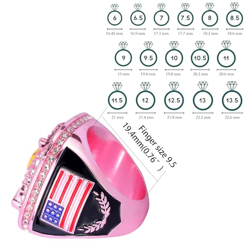 Image of 12 pcs Pack Metallic Colors Softball Tournament championhsip Trophy Ring Softball Teams Players Awards Size 9
