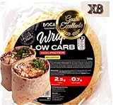 8 Piadine Low Carb 8x40 grammi Keto Tortilla Proteica Piadina Chetogenica Ridotto Contenuto di carboidrati Tortillas Piadine