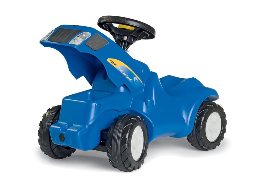 Rolly Toys rollyMinitrac NH T6010 (dla dzieci w wieku od 1,5 do 4 lat, miejsce do przechowywania pod maską silnika, cicha opona biegowa) 132089