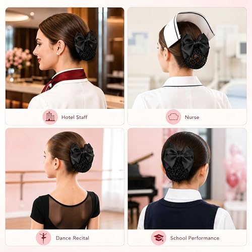 Accesorios para el cabello TXIN 9 piezas con lazos de satín miniatura 6