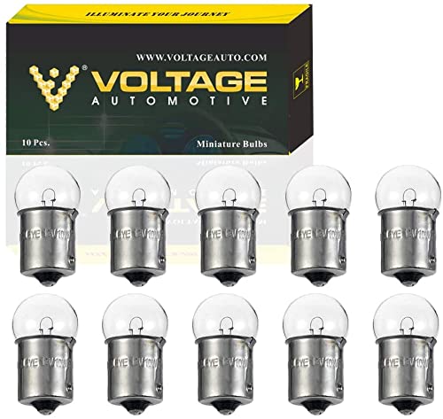R5W G18 Bulbos 12V 5W BA15S para 12V Indicador de automóvil de pasajeros PARA TARDE ACUERDO ESTACIONAMIENTO Y POSICIÓN LA MARCA DE LA MARCA DE LA MARCA, Paquete de 10 Cover