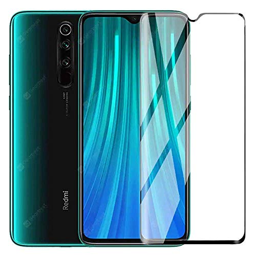 Image of Tempered Glass Screen Protector Compatible For Mi Redmi Note 8 Cellphone With Edge To Edge Coverage And With Easy Installation Kit