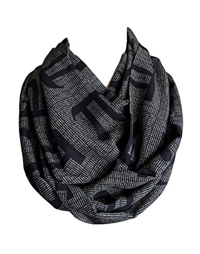 Etwoa Pi Letter Infinity Scarf Circle Geek Scarf2