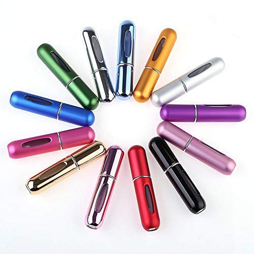 VIRTUAL WORLD 6ML Travel Portable Refillable Perfume Atomizer Bottle Scent Pump Spray Bottle multicolor