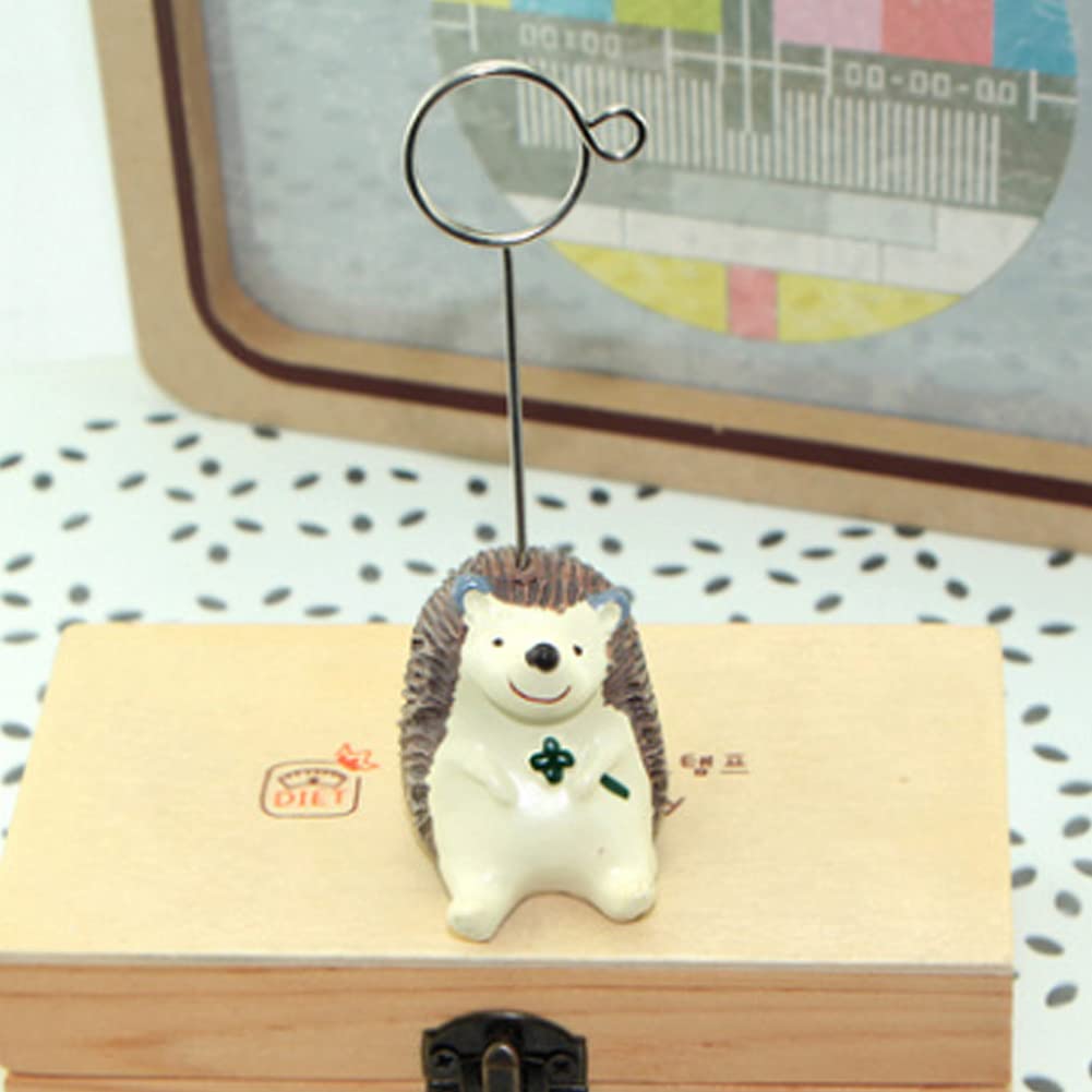 RRRuo Animal Photo Holder Memo Clips - 6 Piece Hedgehog & Elephant Note Holders For Desk, Wedding, Party Decor - View #7