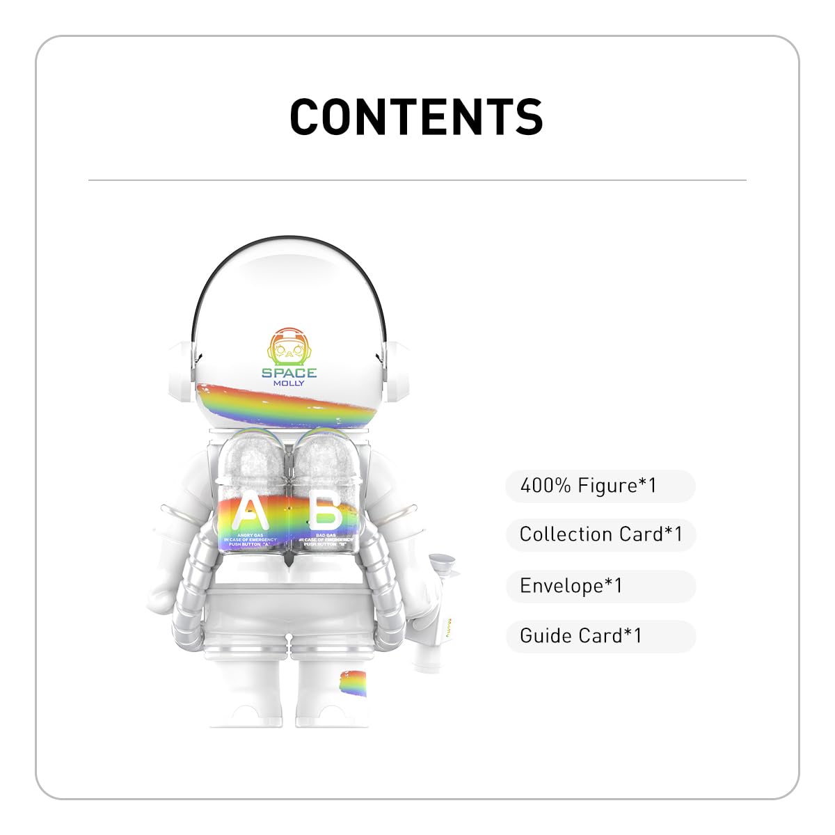 Amazon.co.jp: POP MART MEGA SPACE MOLLY 400% Rainbow ポップマート 