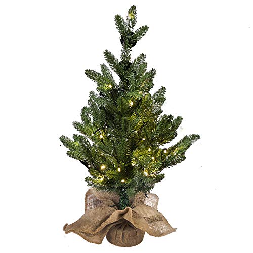 Mortime24inchminiartificialchristmastreewith50ledlights2fttabletopchristmaspinetree29tipswithburlapwoodenbasechristmaswinterhomedecorations  Urban Country Home Decor Mortime 24 inch mini artificial christmas tree with 50 led lights 2 ft table top christmas pine tree 29 tips with burlap wooden base christmas winter home decorations  urban country home decor