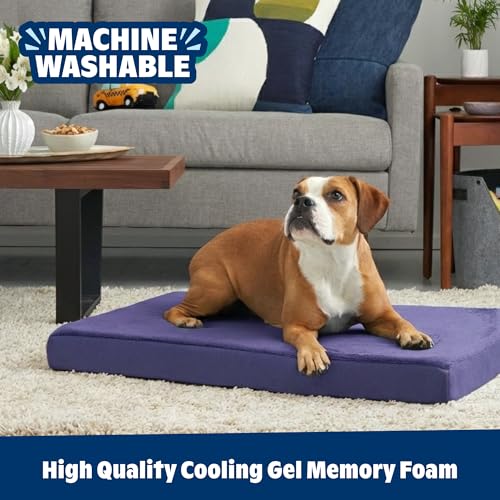 Barkbox Orthopedic Dog Bed with Memory Foam, Premium Comfort for Dogs and Puppies, Dog Bed for Joint Relief and Restful Sleep, Durable and Easy to Clean - Navy, Medium by Barkbox - Image 5
