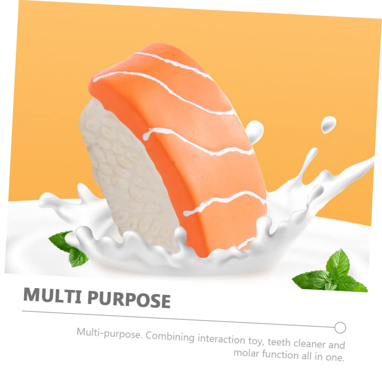 YARNOW 12piezas Juguetes para Forma De Sushi para Cachorros Juguetes Masticables para Limpiar Dientes y Interactivos y Resistentes