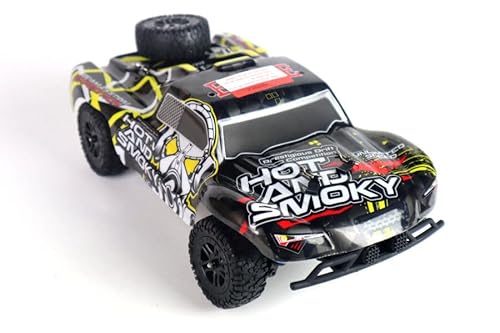 ES-TOYS RC Elektro Buggy 1:18 mit 2,4Ghz, 40 km/h, Allradantrieb - LiIon - HS301-1E (Schwarz-Gelb)