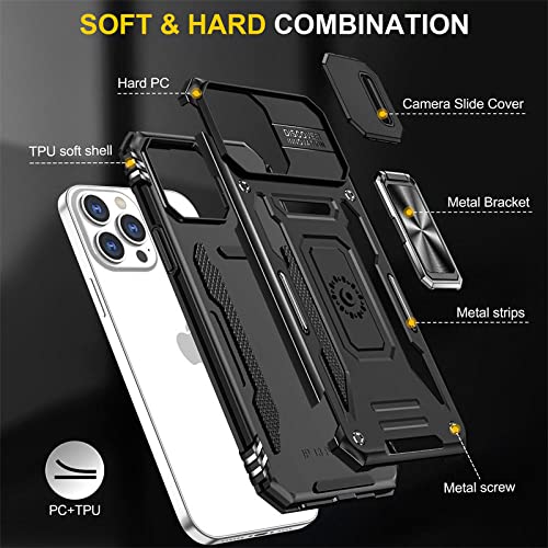 Coque antichoc iPhone 13 Pro évitez les bris d'écran avec l'anneau support