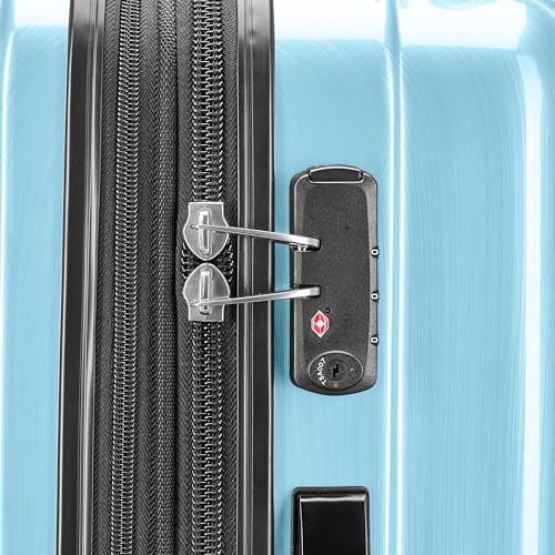 Image of Samsonite Winfield 2 Hardside Expandable Luggage with Spinner Wheels, Ice Blue, Checked-Large 28-Inch
