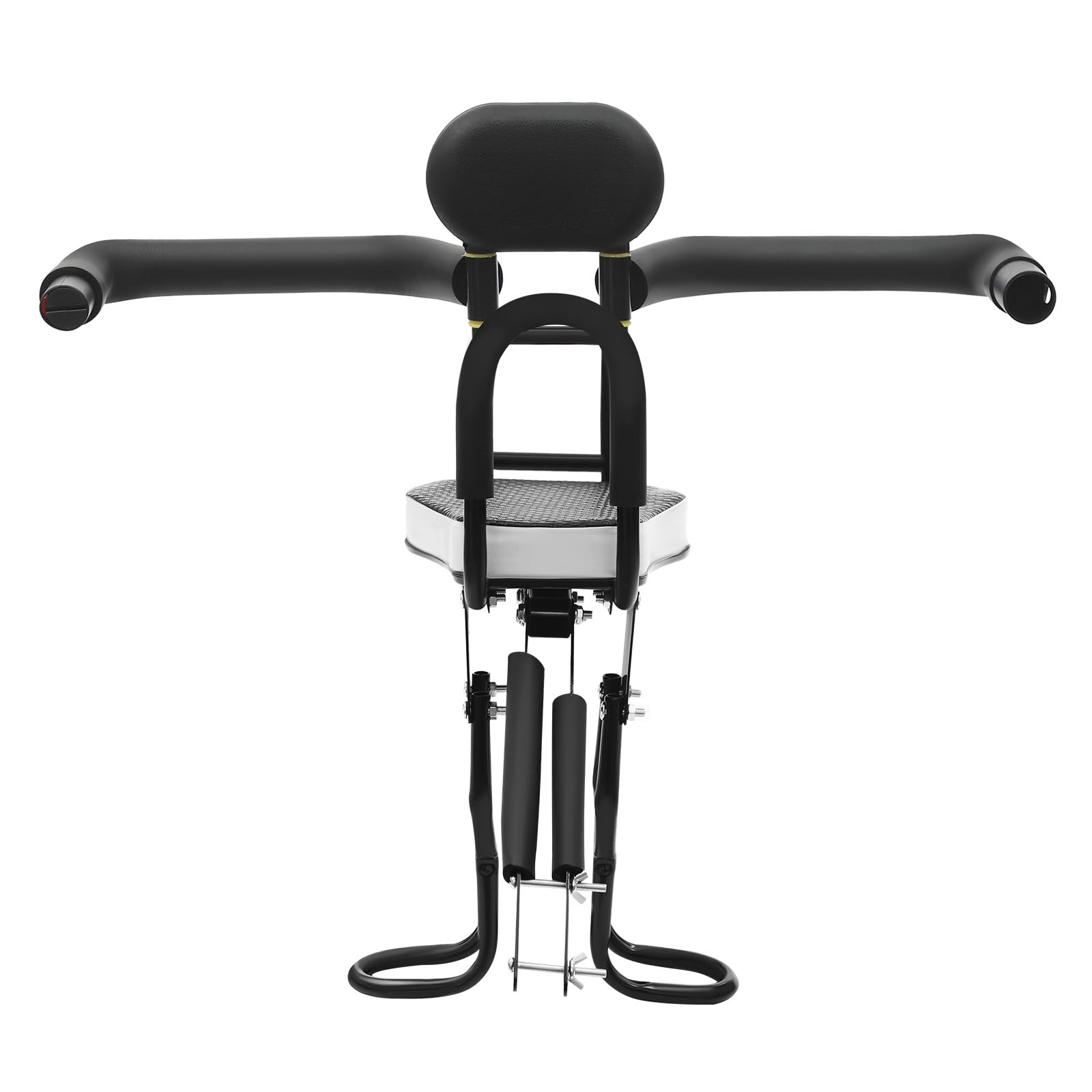 Seggiolino anteriore per bicicletta, seggiolino per bambini, schienale regolabile, portata fino a 80 kg, per mountain bike, bici pieghevole