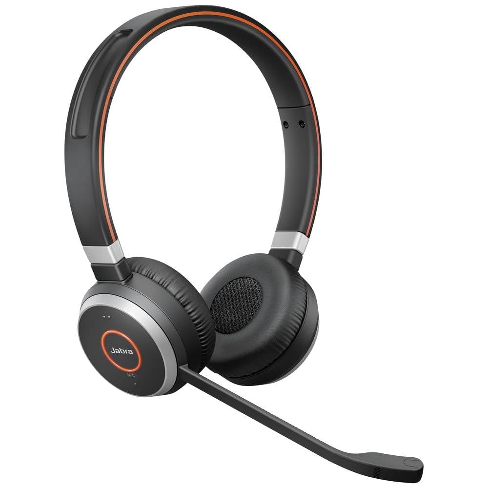 Jabra Evolve 65 SE - Micro-Casque stéréo Bluetooth sans Fil - Micro à réduction de Bruit, Haute autonomie, Double connectivité - Certifié MS Teams, Fonctionne avec Les principales Plateformes - Noir