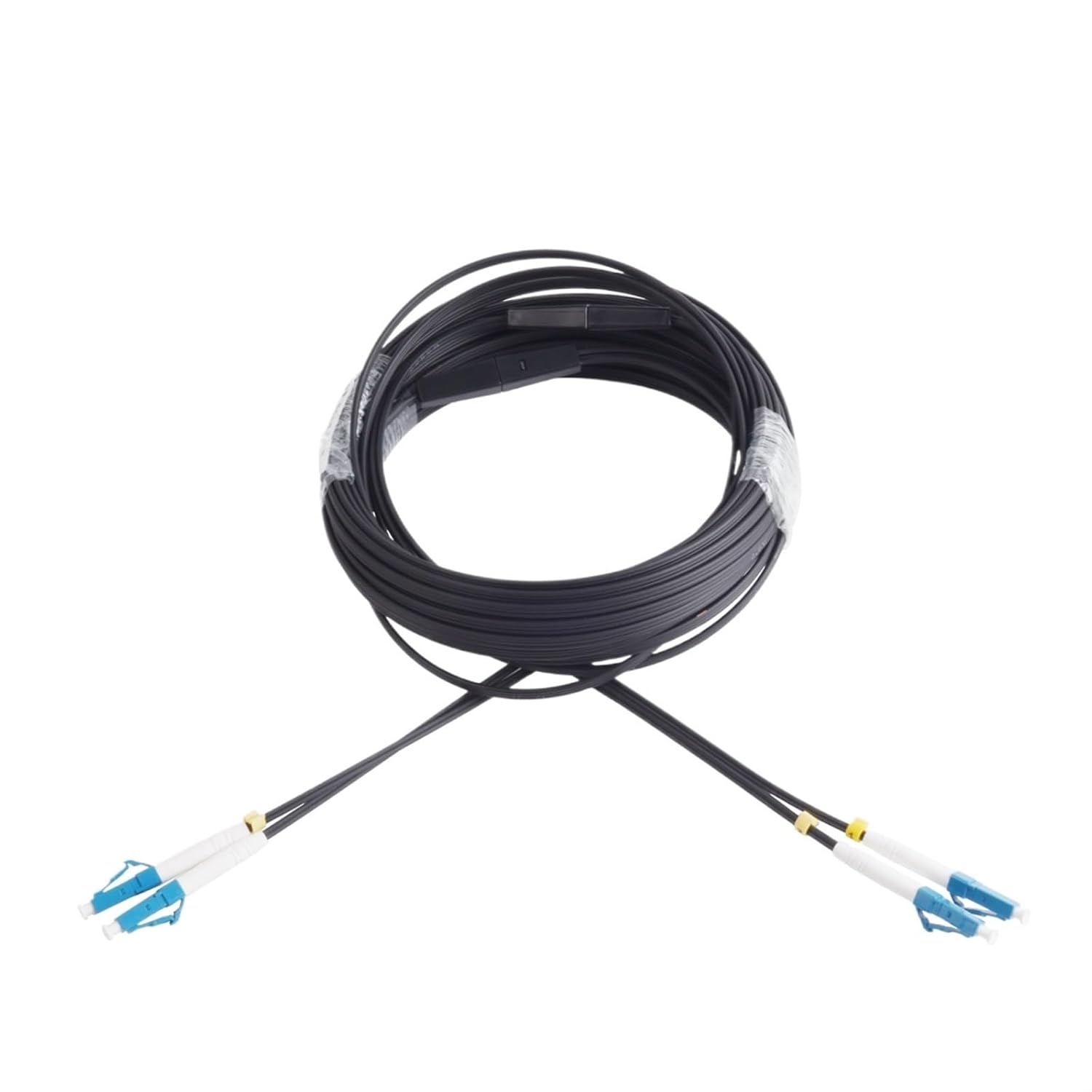 UPC 2 LC to 2 LC Fiber Optic Wire Single-Mode 2-core Outdoor Extension Optical Cable Convert Patch Cord 10M/20M/30M/50M/80M/100M(10M)