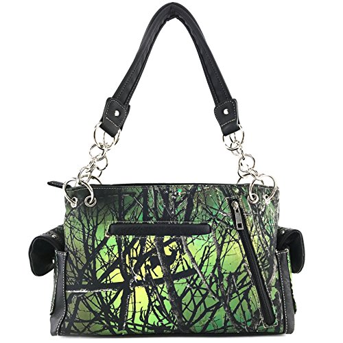 Image of Zelris Camouflage Shine Glow Cross Wings Women Conceal Carry Handbag