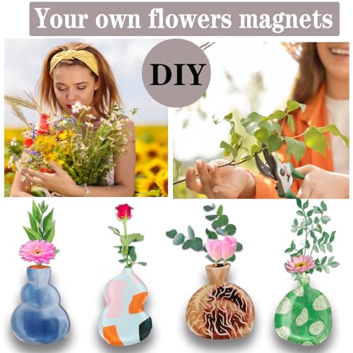 Imanes Decorativos Grandes en Forma de Flor para Nevera miniatura 6