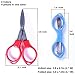 Folding Scissors,16 Pack Safe Portable Travel Scissors,Foldable Small Scissors Small Sewing Scissor,Stainless Steel Telescopic Cutter Used for Home Office